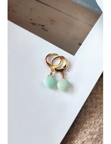 Boucles Amy Amazonite gouttes Venez découvrir notre 