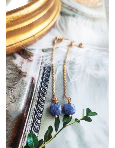 Boucles Lune Sodalite de la marque