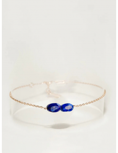 Bracelet double Lapis Lazuli hantent personnes