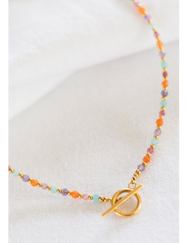 Collier Indira - Multi-pierres couleurs pastel 2023