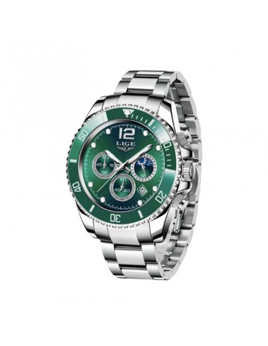 Montre Sport Chronographe Bracelet en Acier - Homme pas cher 