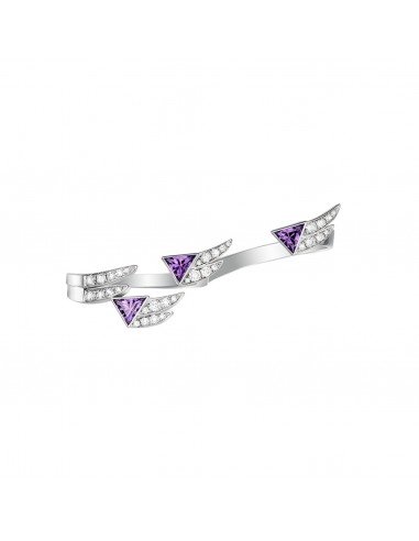 Bague double Spread your Wings améthystes diamants la livraison gratuite