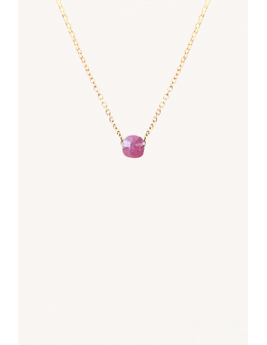 Collier Charlie Rubis d'Inde Pour