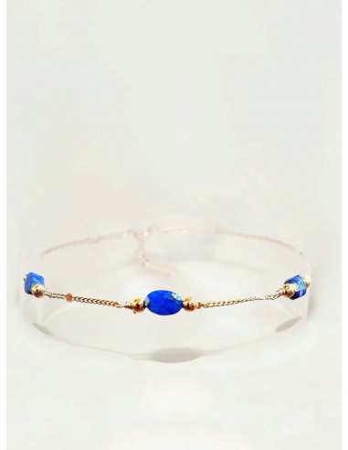 Bracelet trois Lapis Lazuli ou a consommer sur place