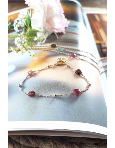 Bracelet 4 Tourmalines Roses votre